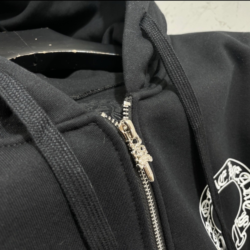 Chrome Hearts Black Zip-Up Hoodie - Picture 8 of 16